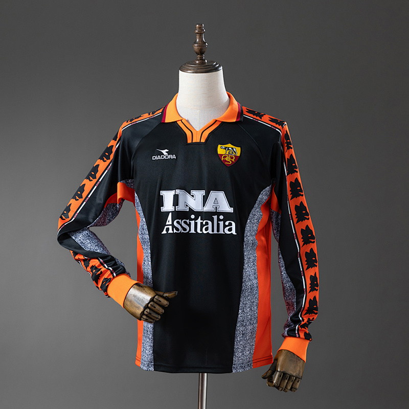 Camiseta retro de manga larga de la Roma 98-99 (tercera equipación visitante) Tallas S-XXL